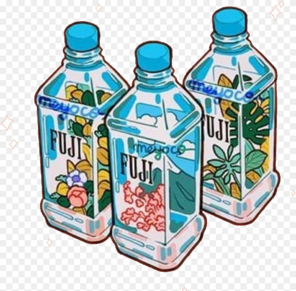 Water Fiji Fuji Cute Remix Remixit Blue Aesthetic Freet Water Bottle Tumblr, Beverage, Pop Bottle, Soda, Water Bottle Free Transparent Png