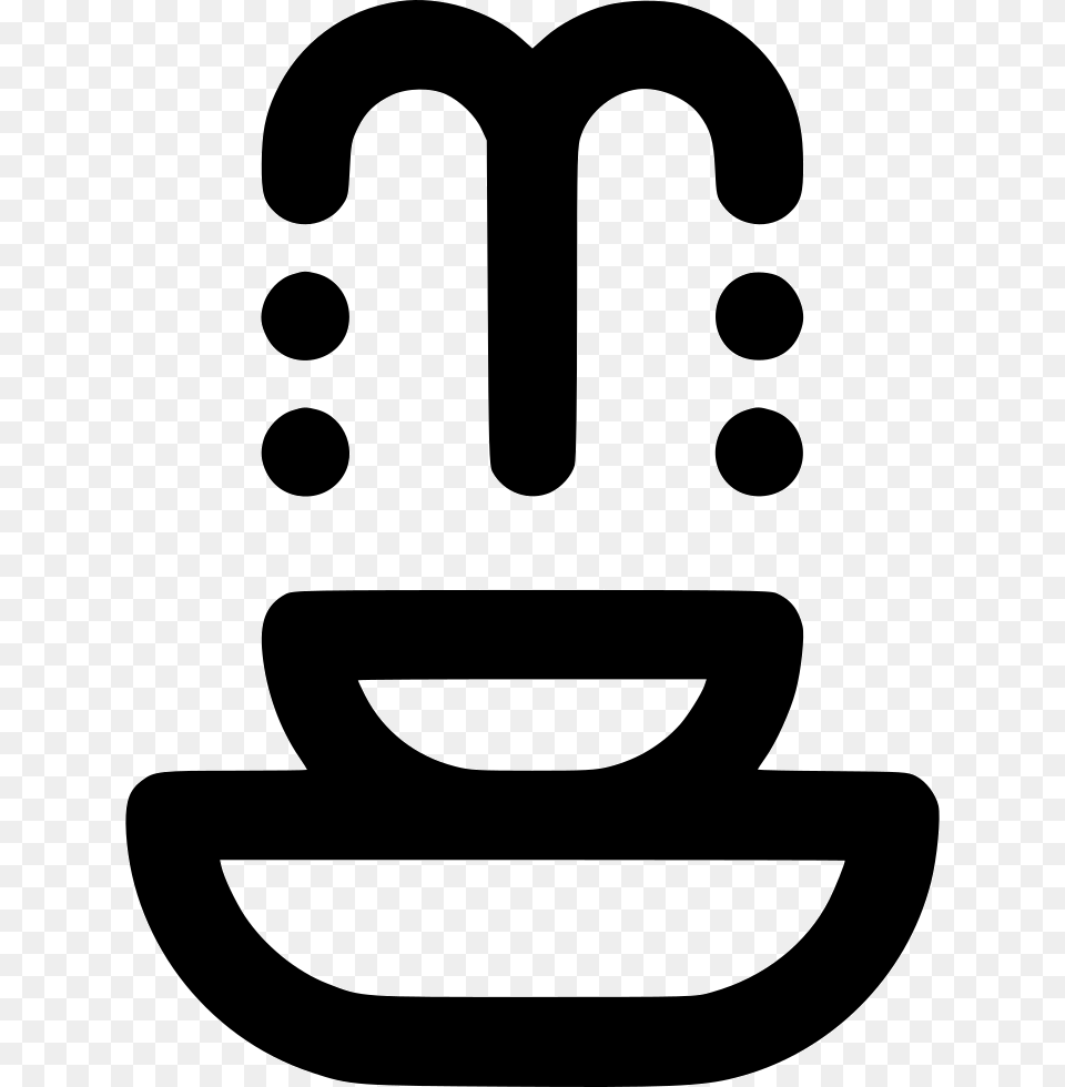 Water Founta Icon Stencil, Symbol, Logo Free Png Download