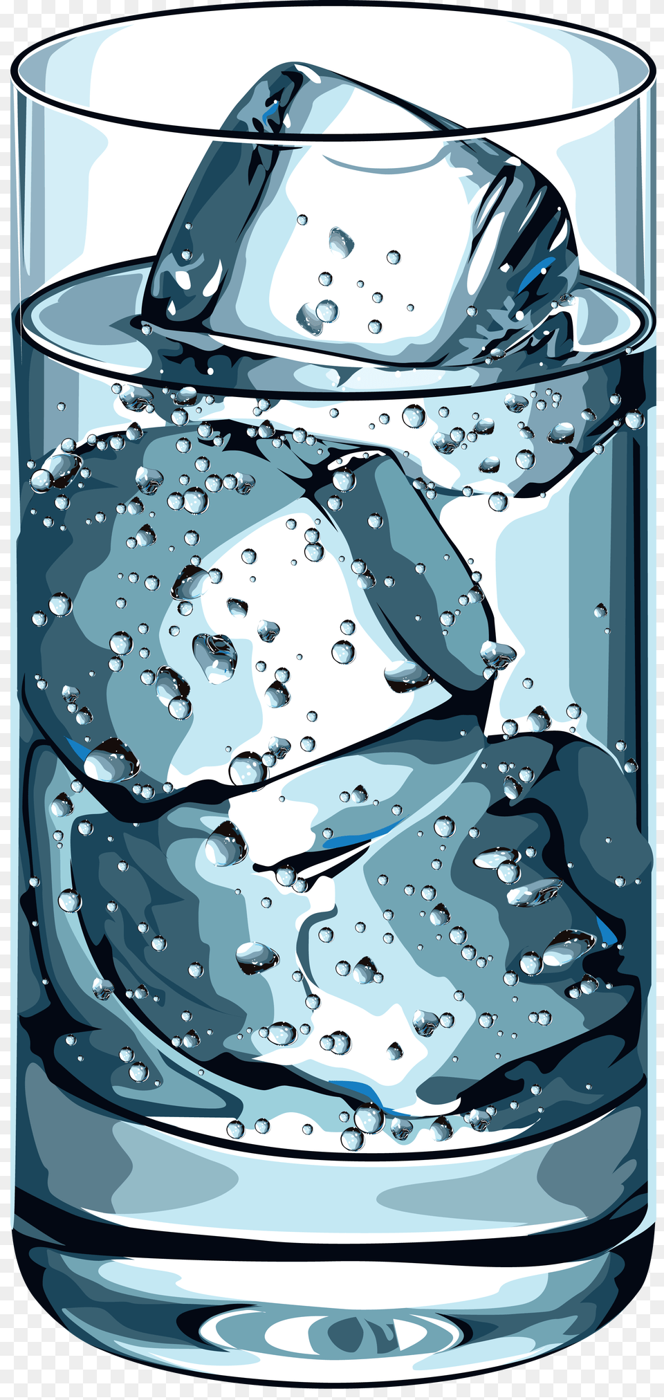 Water Glass, Ice, Hot Tub, Tub, Bottle Png Image