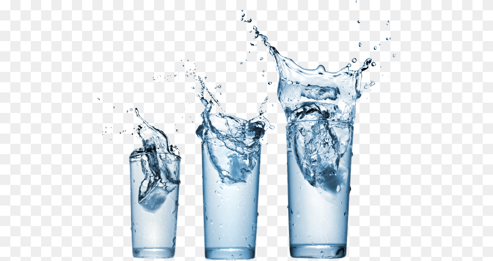 Water Glass, Ice, Bottle Free Png