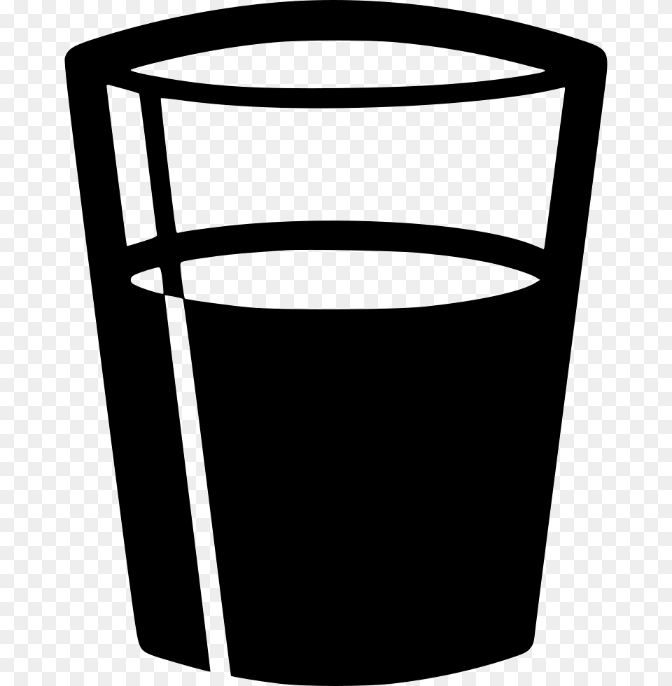 Water Glass Water Cup Black And White Png Image