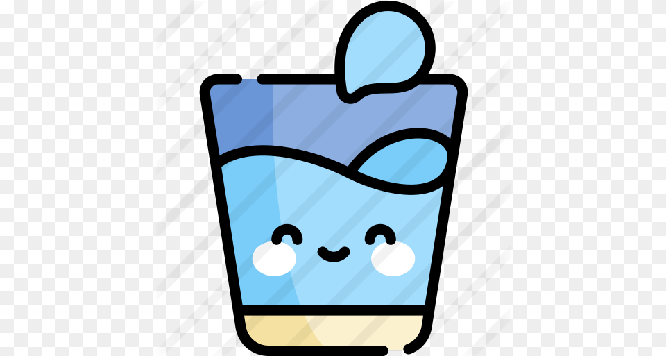 Water Glass Water Glass Blue Icon, Cream, Dessert, Food, Ice Cream Free Png