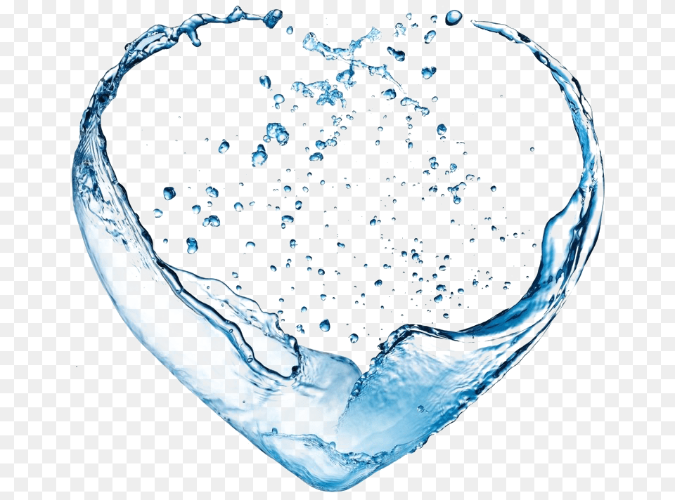Water Heart Splash Water Ice, Accessories, Sea, Outdoors Free Png Download