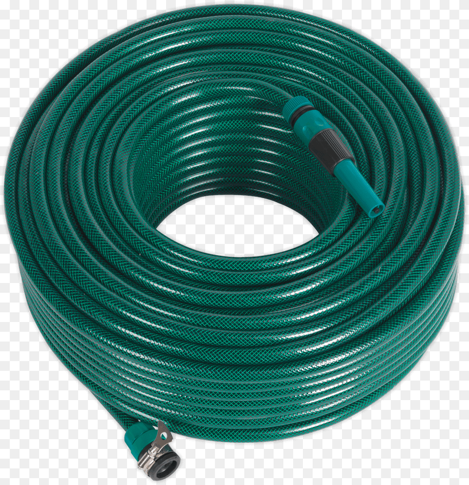 Water Hose 80m With Fittings Wire Png