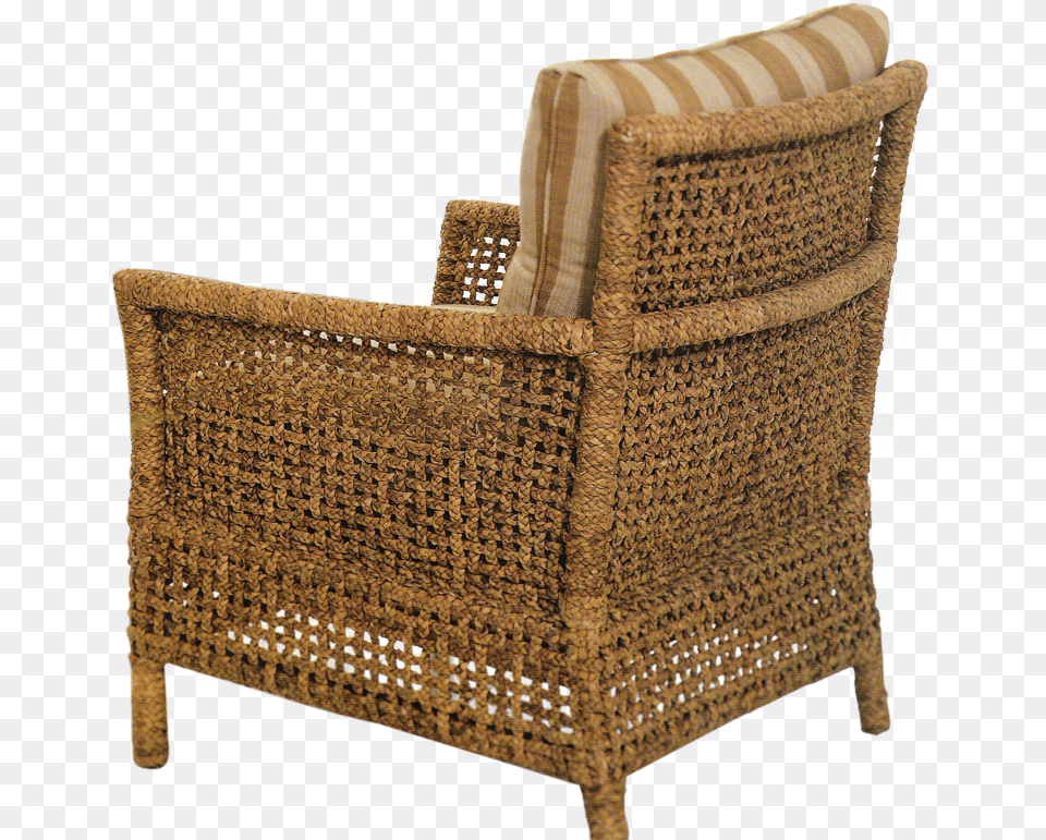 Water Hyacinth Chair, Furniture, Armchair, Cushion, Home Decor Png