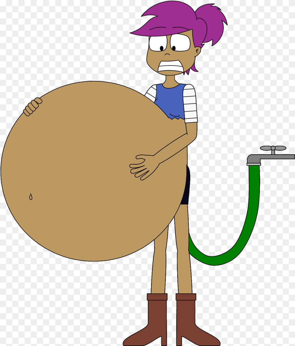Water Inflation By Angry Signs Ok Ko Enid Belly Ok Ko Be Heroes Enid Mom, Person, Face, Head, Musical Instrument Png Image