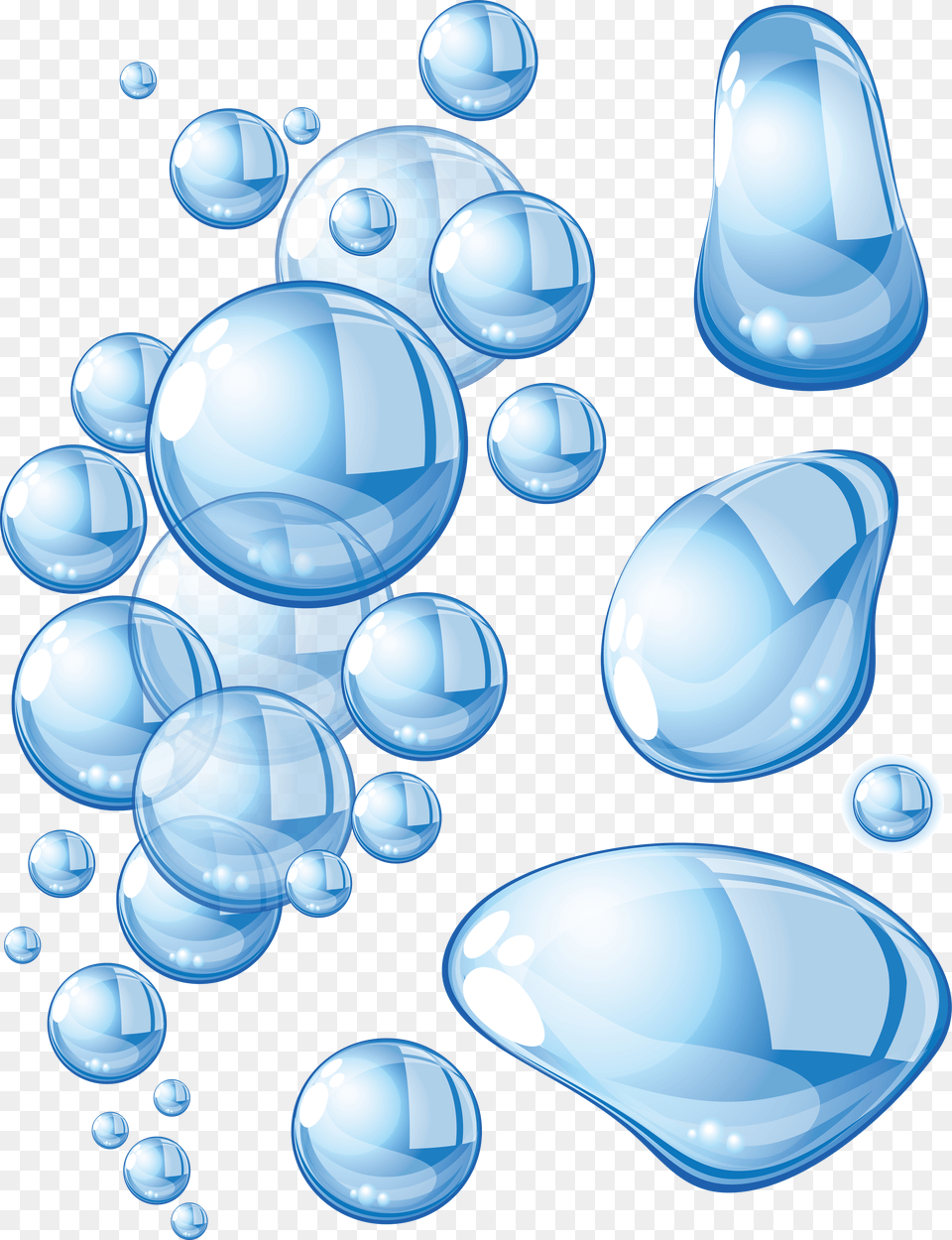 Water Large Bubbles, Droplet, Sphere Png