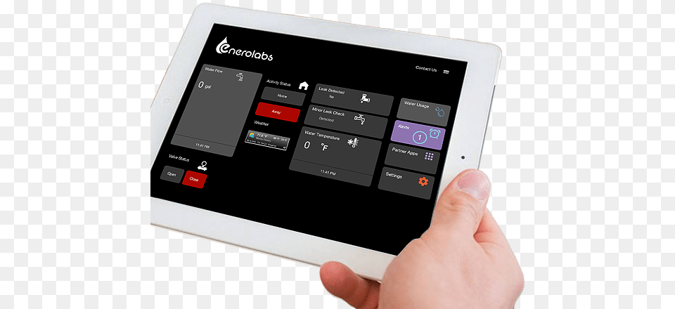 Water Leak Detection Enero Labs Smart Home Systems Tablet Computer, Electronics, Tablet Computer, Surface Computer, Mobile Phone Free Transparent Png