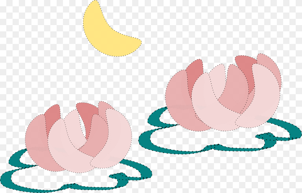 Water Lily And Moon Icons, Flower, Petal, Plant, Nature Free Png