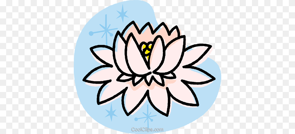 Water Lily Royalty Vector Clip Art Illustration, Dahlia, Flower, Plant, Pond Lily Png