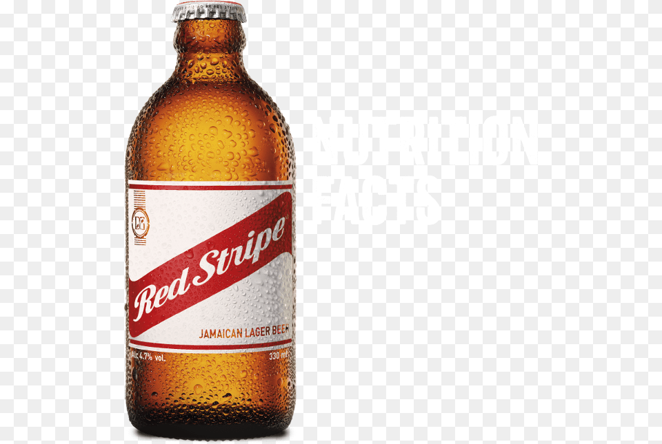Water Malted Barley Glucose Syrup Hops Hops Extract Red Stripe Jamaican Lager 12 Fl Oz Bottle, Alcohol, Beer, Beer Bottle, Beverage Png Image