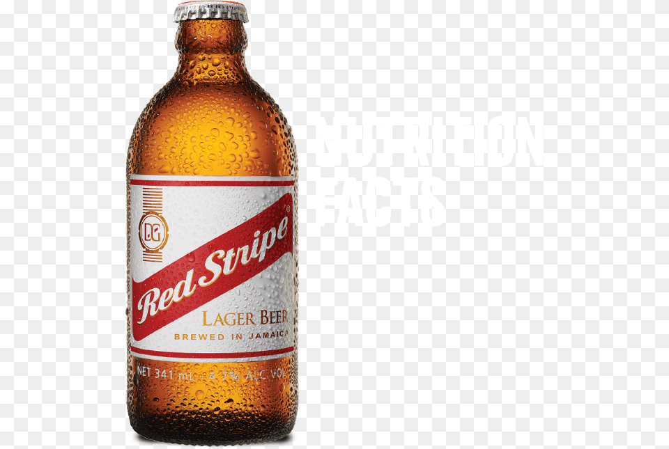 Water Malted Barley Maltose Syrup And Hops Red Stripe Beer, Alcohol, Beer Bottle, Beverage, Bottle Free Png