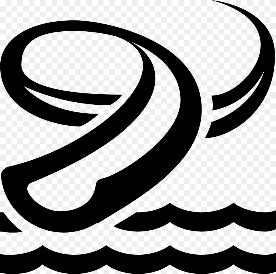 Water Park Icon Its Black And White Water Slide Clipart, Gray Png