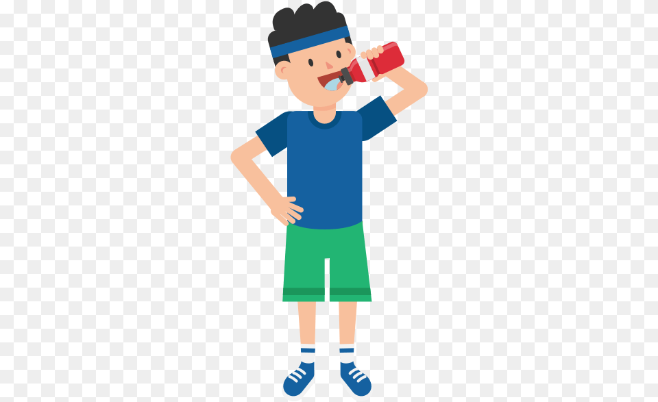 Water Person Drinking Water Clipart, Boy, Child, Clothing, Shorts Free Transparent Png