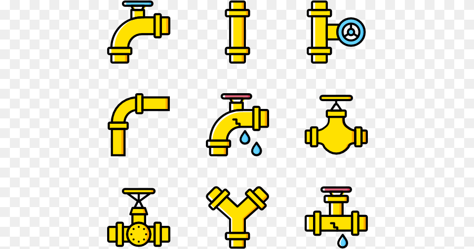 Water Pipe Flow Icons, Bulldozer, Machine Free Png