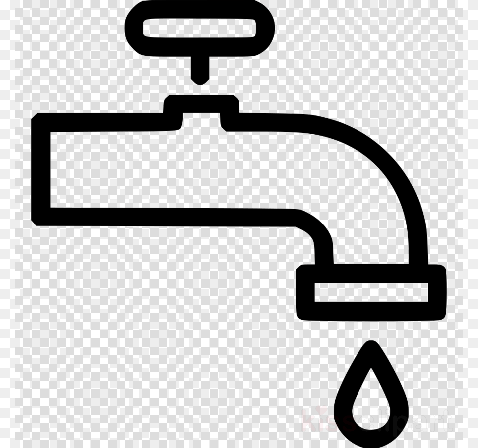 Water Pipe Icon Clipart Pipeline Transport Computer Map Of England Transparent, Sink, Sink Faucet, Tap, Blackboard Png