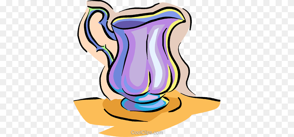 Water Pitcher Royalty Vector Clip Art Illustration, Jug, Water Jug, Pottery, Jar Png