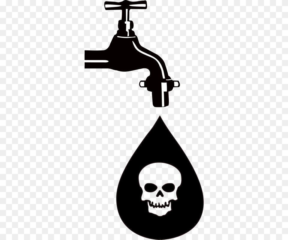 Water Pollution Water Pollution Symbol Black And White, Face, Head, Person, Sink Free Transparent Png