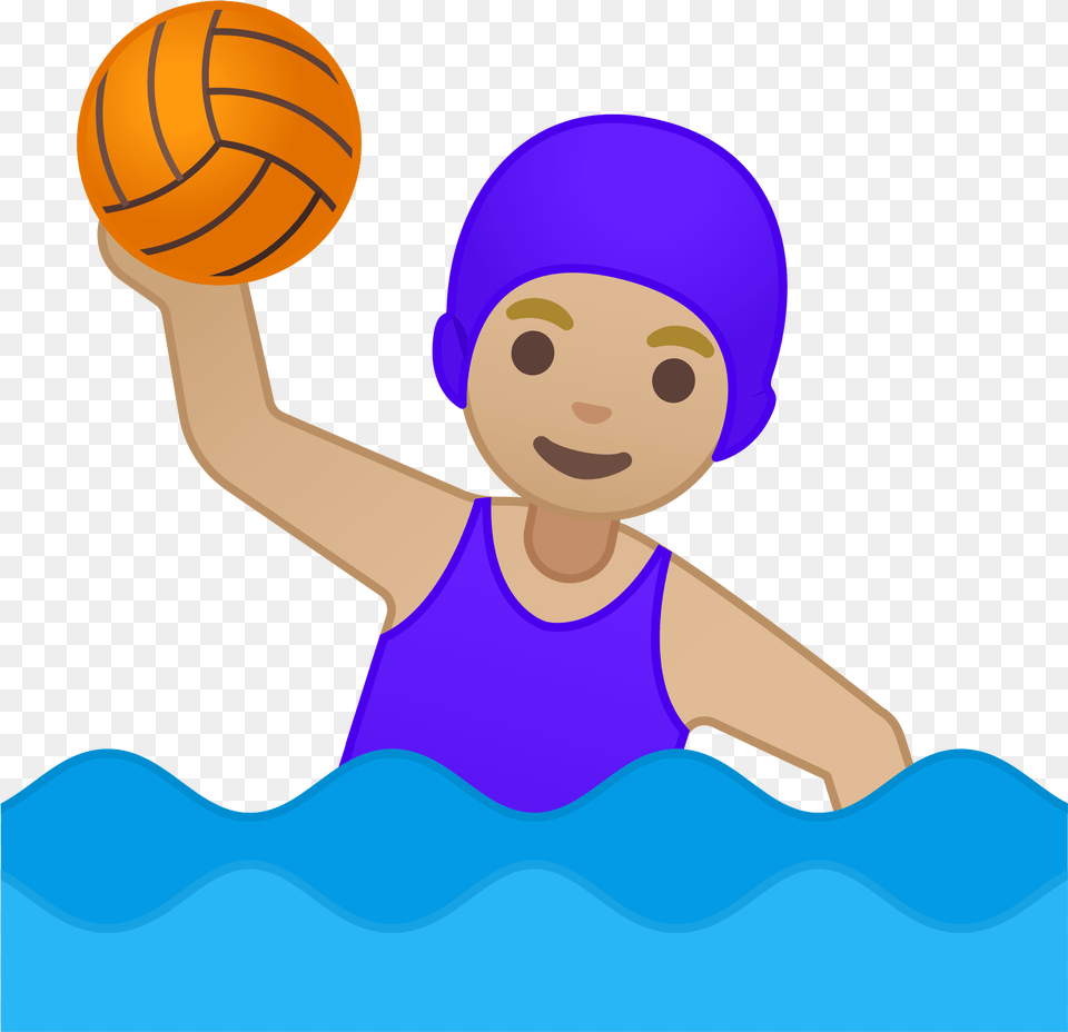 Water Polo Emoji Clipart Emoji Water Polo Faces, Clothing, Hat, Cap, Person Png Image