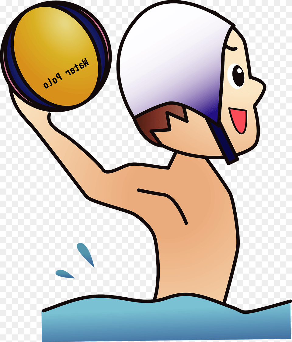 Water Polo Player Clipart, Cap, Clothing, Hat, Swimwear Free Transparent Png