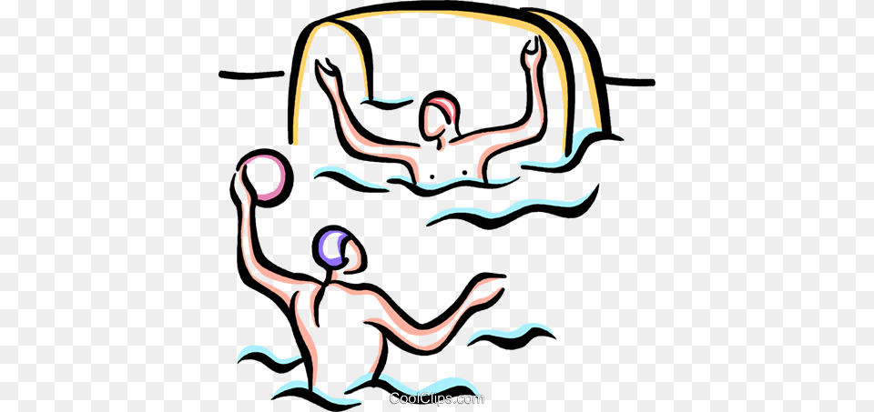 Water Polo Royalty Vector Clip Art Illustration, Water Sports, Swimming, Sport, Person Free Png Download