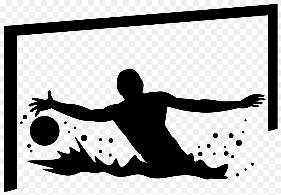 Water Polo Silhouette, Stencil, Person, Leisure Activities, Sport Free Transparent Png