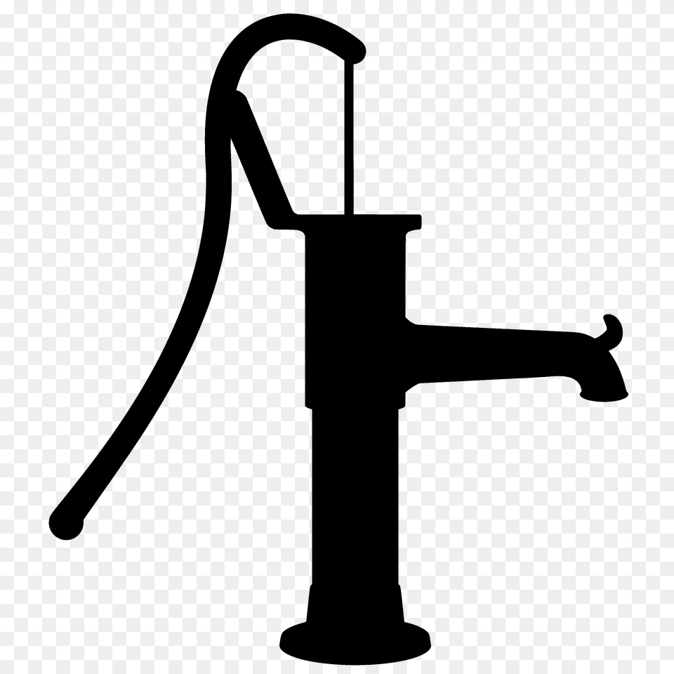 Water Pump Silhouette, Cross, Machine, Symbol, Gas Pump Free Transparent Png