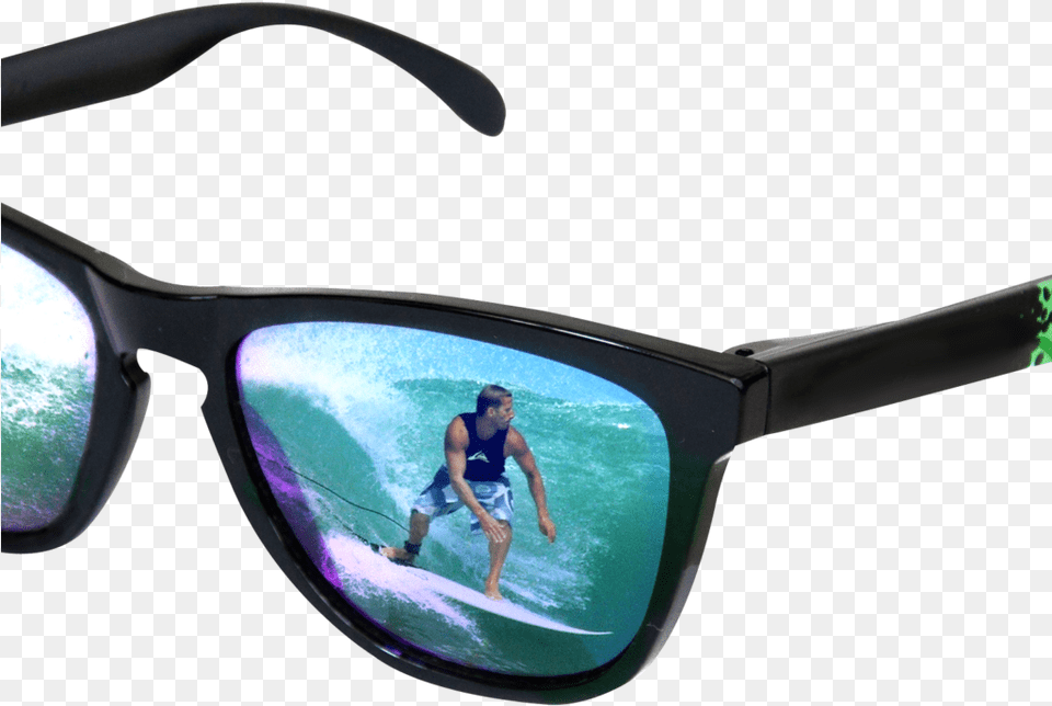 Water Reflection Sunglasses With Surfer Reflection Sunglass For Picsart, Accessories, Glasses, Adult, Male Png