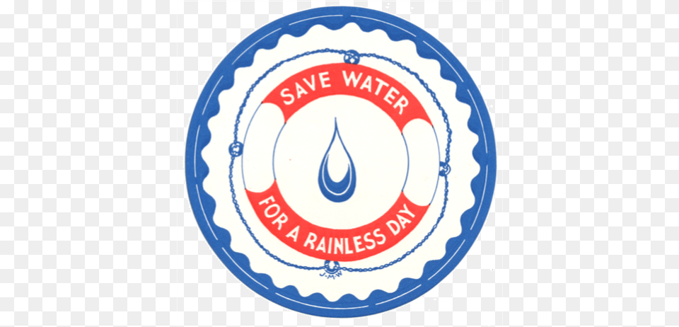Water Service Emblem, Plate, Symbol, Logo, Food Png