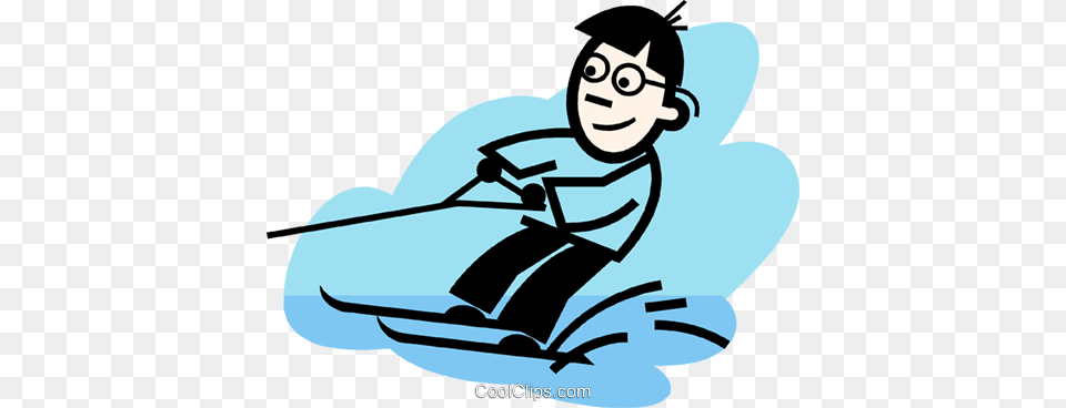 Water Skiing Royalty Vector Clip Art Illustration, Face, Head, Person, Baby Free Png