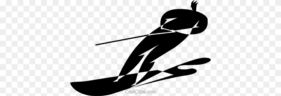 Water Skiing Royalty Vector Clip Art Illustration, Nature, Outdoors, Animal, Fish Png