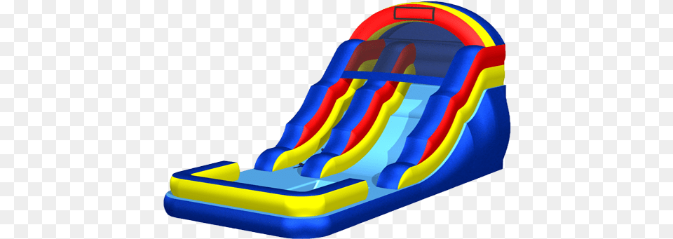 Water Slide 16 Pool Blue Red Yellow Inflatable, Toy Png