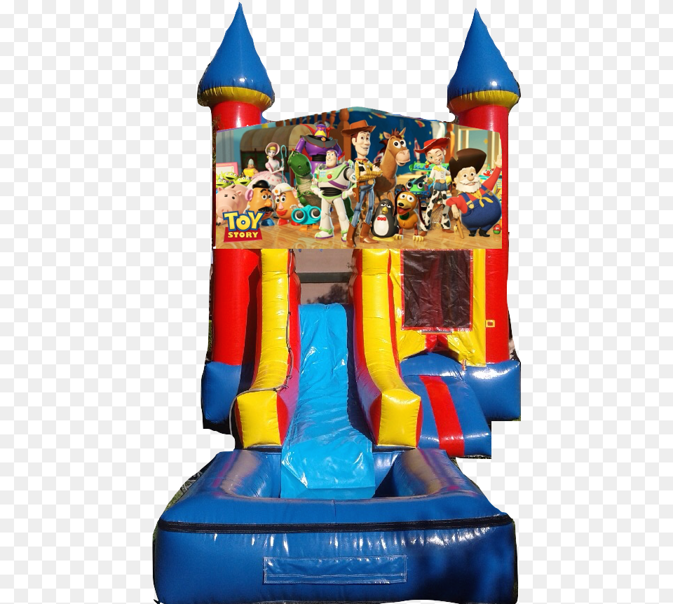 Water Slide Castle Combo Front Jumper U2013 Toy Story 200day Toy Story Water Jumpers, Play Area, Inflatable, Boy, Child Png Image