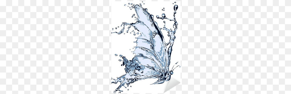 Water Splash Butterfly Print Water Splash, Art, Outdoors, Nature, Person Free Transparent Png