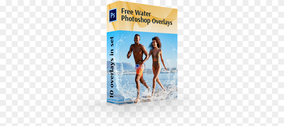 Water Splash Photo Overlaysfree Overlay For Book Cover, Swimwear, Clothing, Adult, Male Free Png