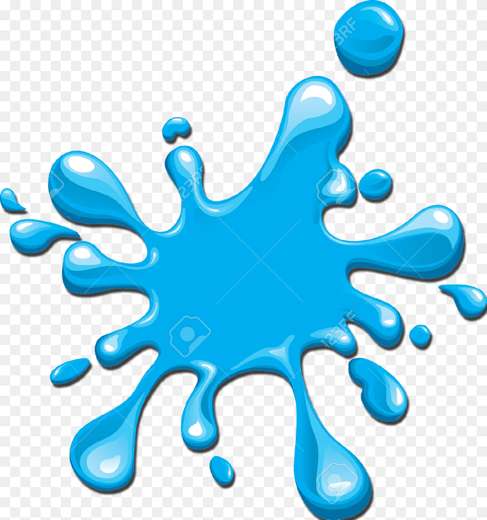 Water Splashes Clipart Water Splat Clip Art, Outdoors, Nature, Turquoise, Animal Free Png Download