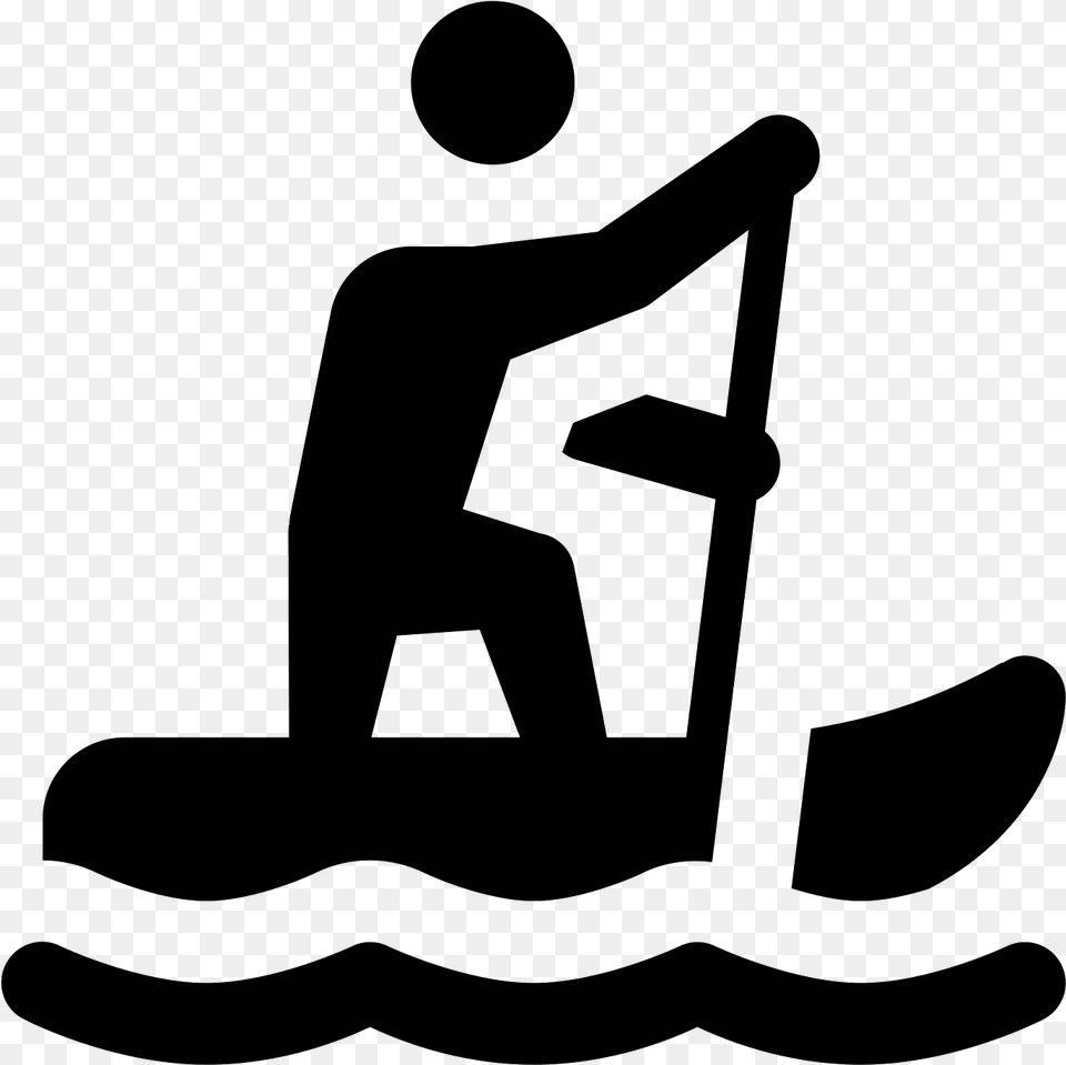 Water Sport Icon, Gray Free Png