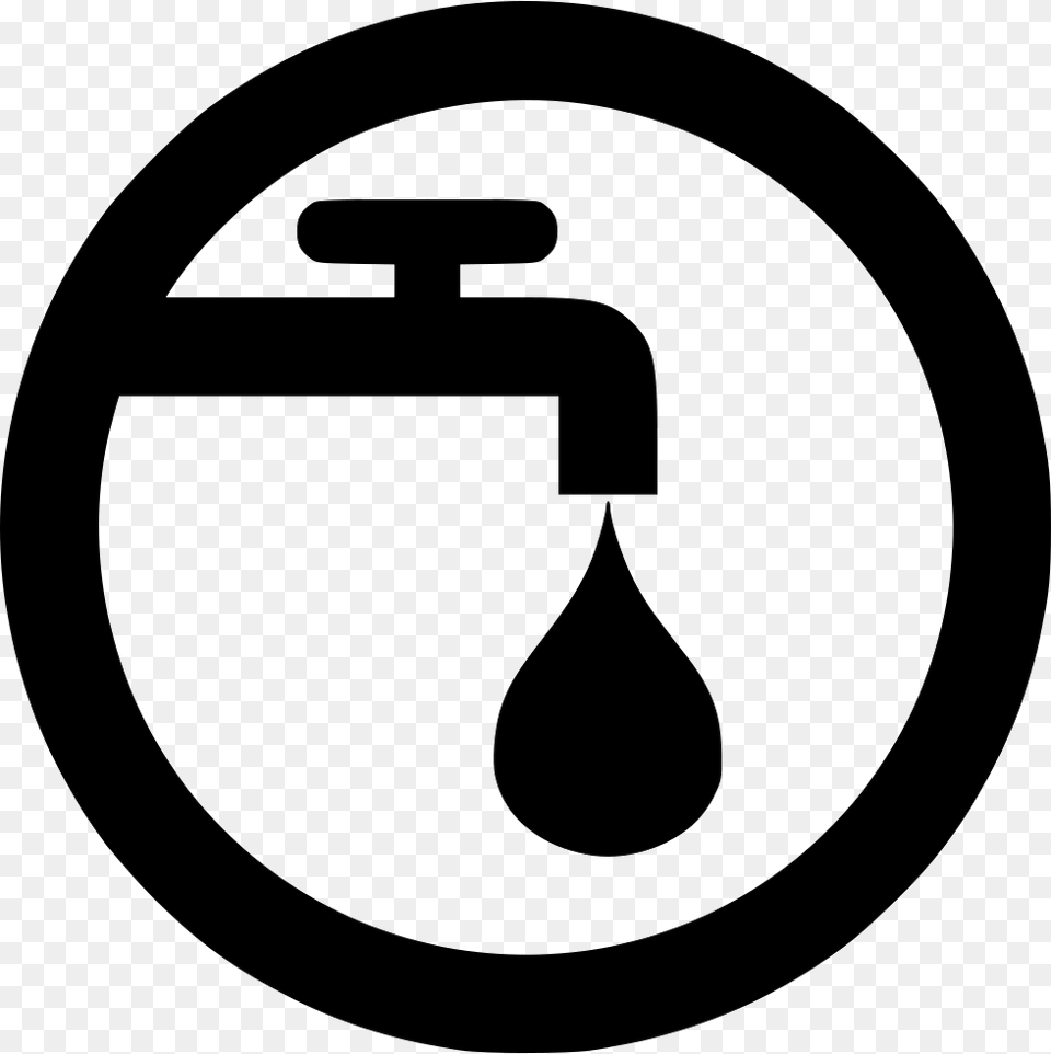 Water Supply Drinking Water Supply Icon, Symbol, Sign, Disk Free Transparent Png