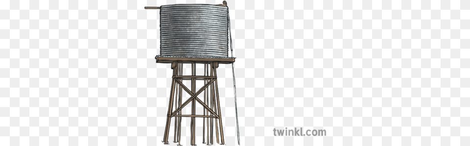 Water Tank Illustration Twinkl Chair, Architecture, Building, Tower, Water Tower Free Png