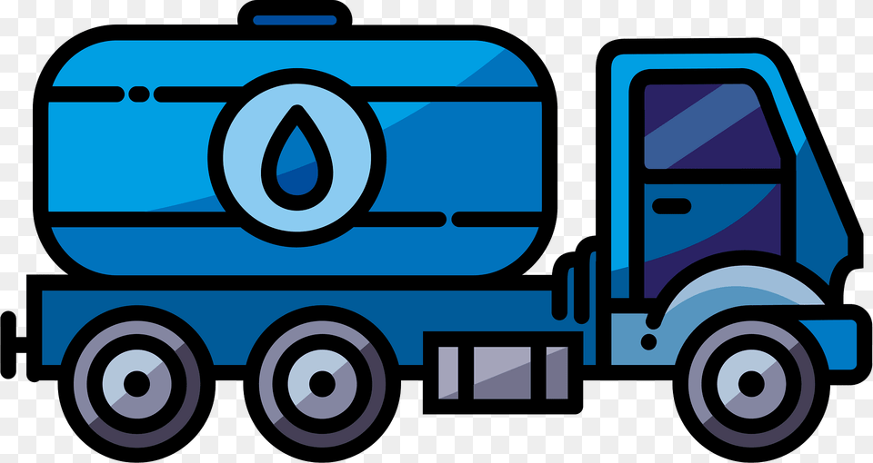 Water Tanker Clipart, Machine, Wheel, Transportation, Vehicle Png