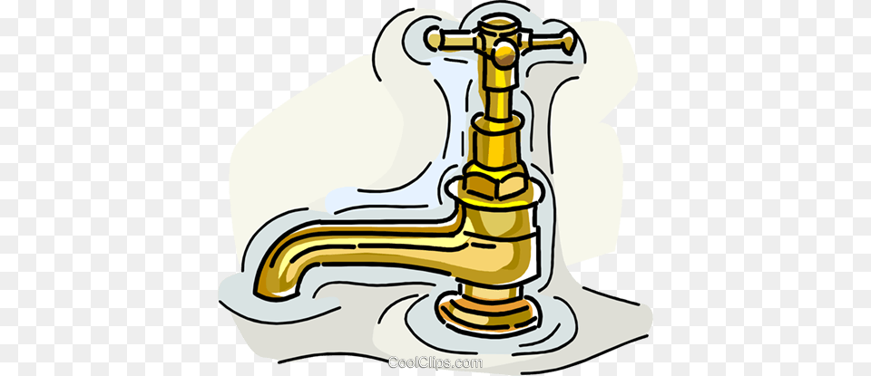 Water Tap Royalty Vector Clip Art Illustration, Sink, Sink Faucet, Device, Grass Free Png Download