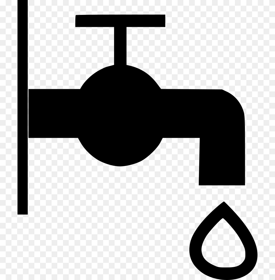 Water Tap Water Tap Icon, Stencil Free Png Download