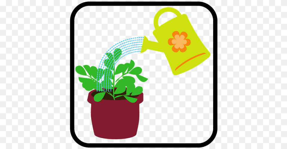 Water The Plants Learning, Plant, Potted Plant, Tin, Can Png