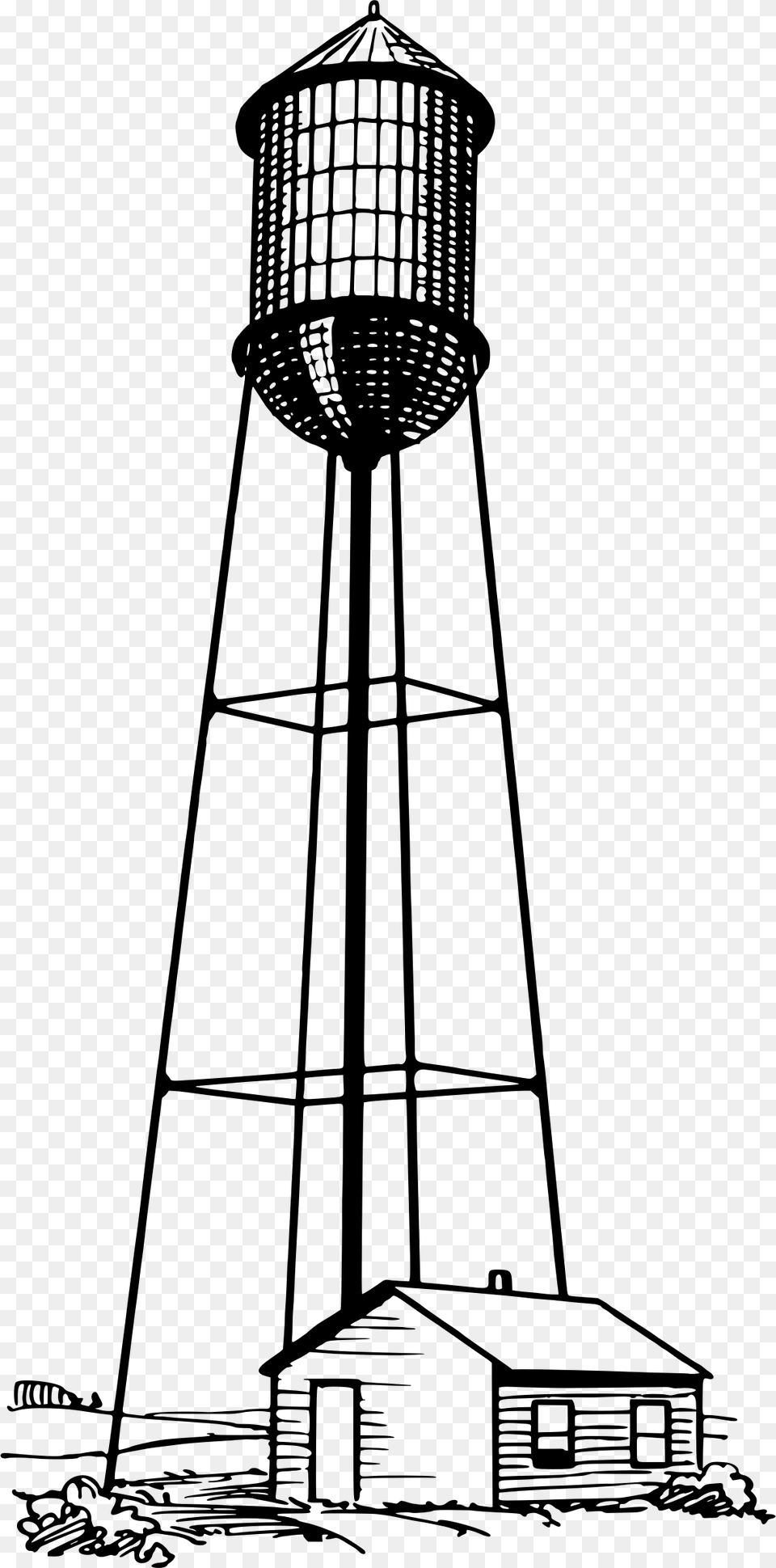 Water Tower Water Tower Clipart, Gray Free Transparent Png