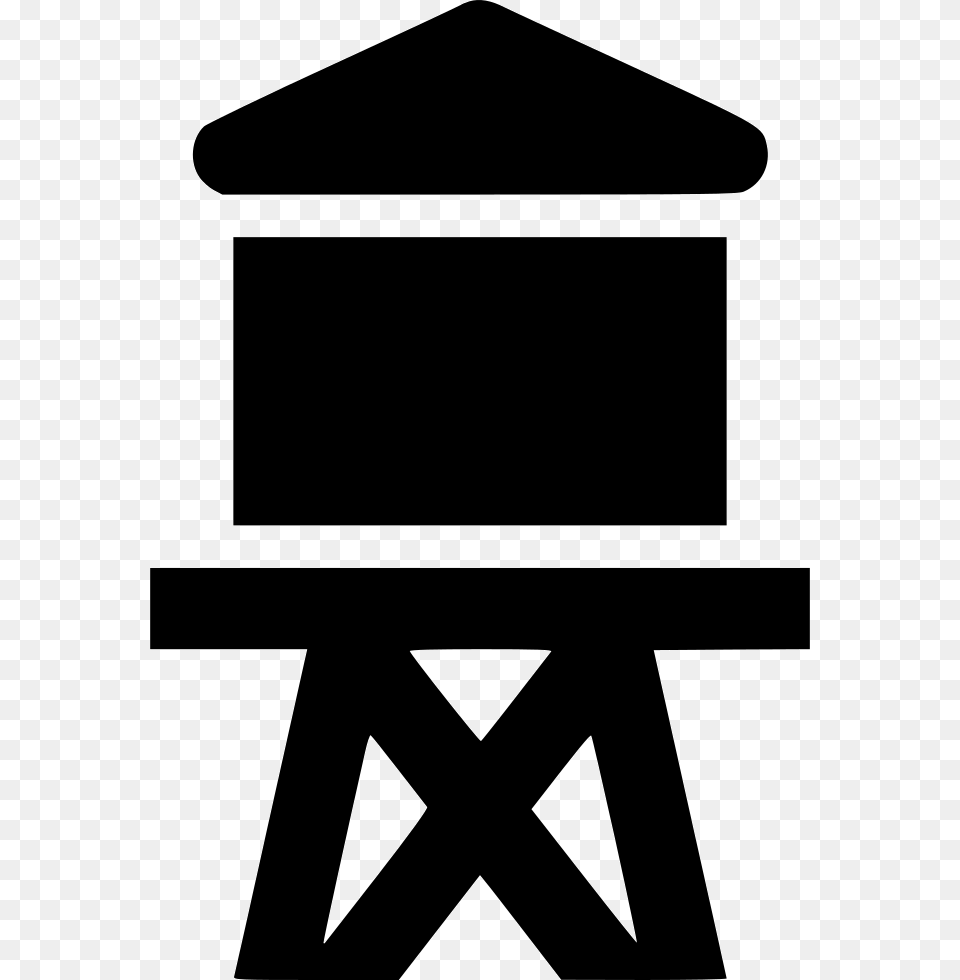 Water Tower Water Tower Icon, Stencil Free Transparent Png
