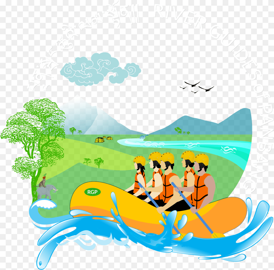 Water Tubing Illustration, Person, Boat, Transportation, Vehicle Png Image