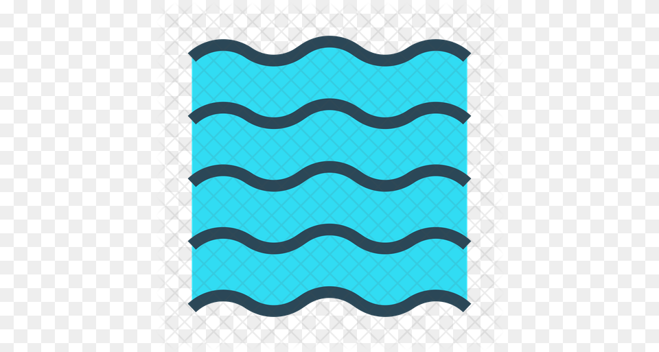 Water Waves Icon Of Colored Outline River Icon Water, Animal, Reptile, Snake, Home Decor Free Transparent Png