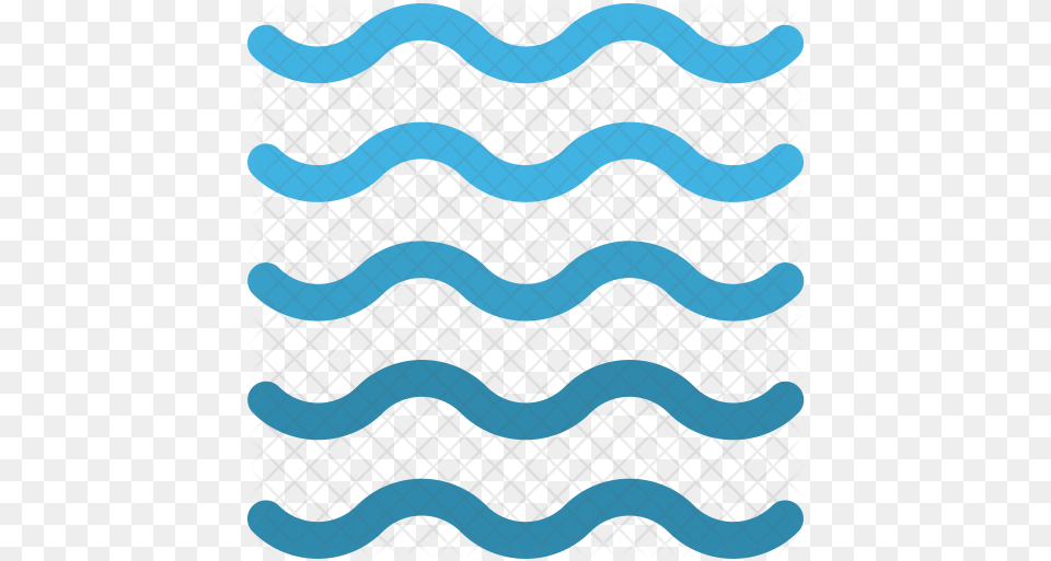 Water Waves Icon Of Flat Style Water Waves Icon, Pattern, Home Decor, Hockey, Ice Hockey Png Image