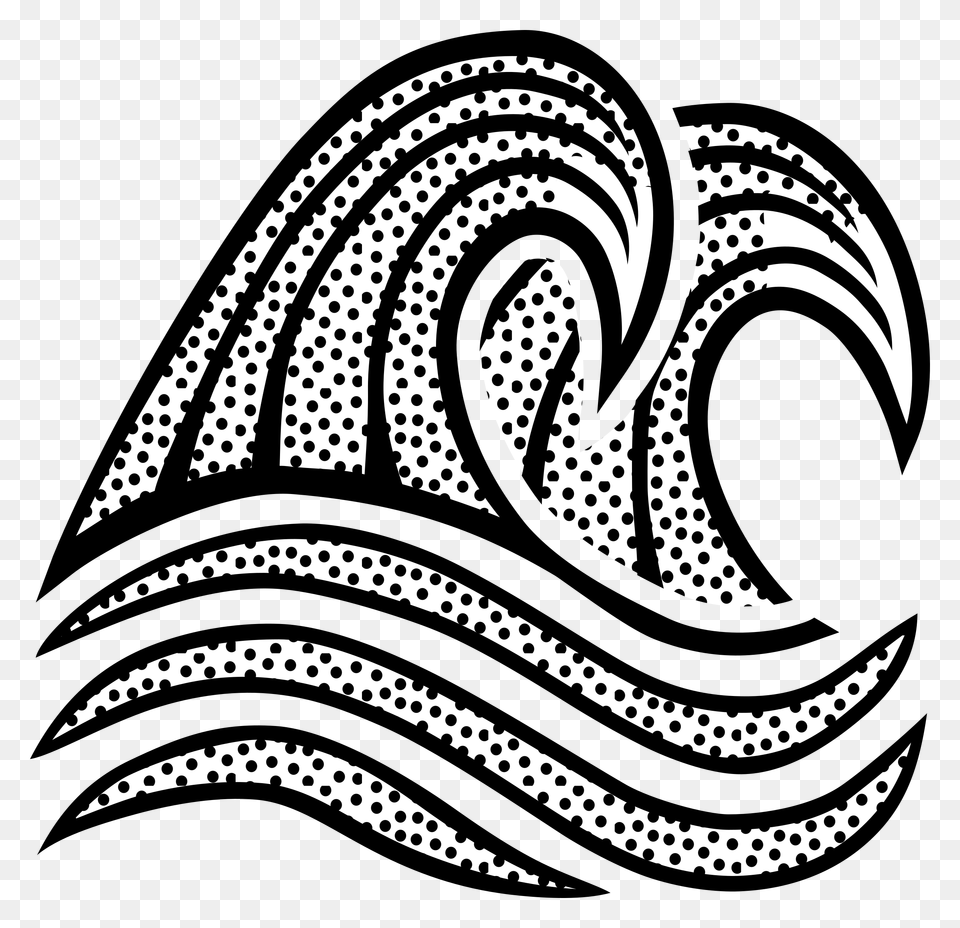 Water Waves Ocean Water Illustration Black And White, Logo, Car, Transportation, Vehicle Free Png Download