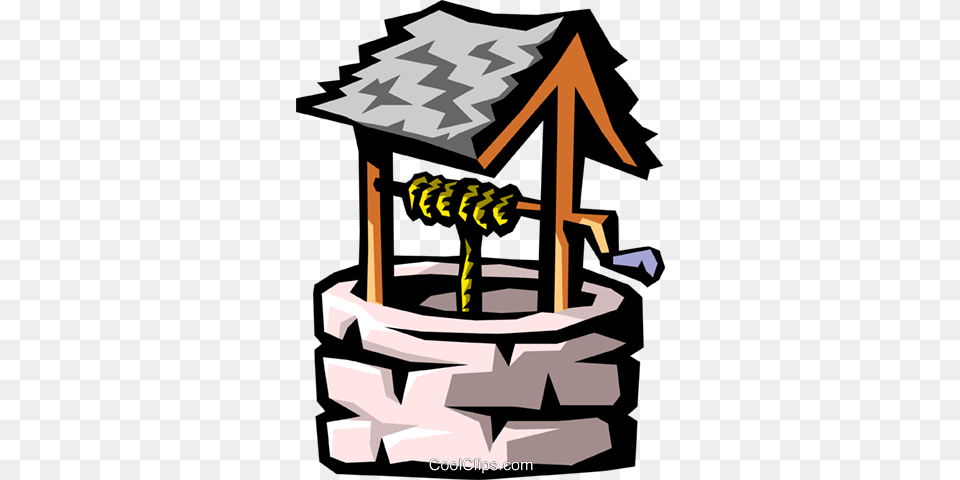 Water Well Royalty Vector Clip Art Illustration, Architecture, Building, Outdoors, Shelter Png